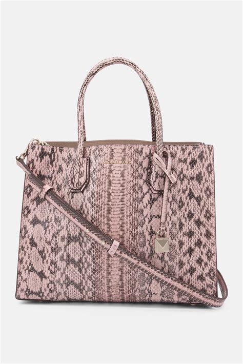 michael kors mercer tote large|mercer large snakeskin tote bag.